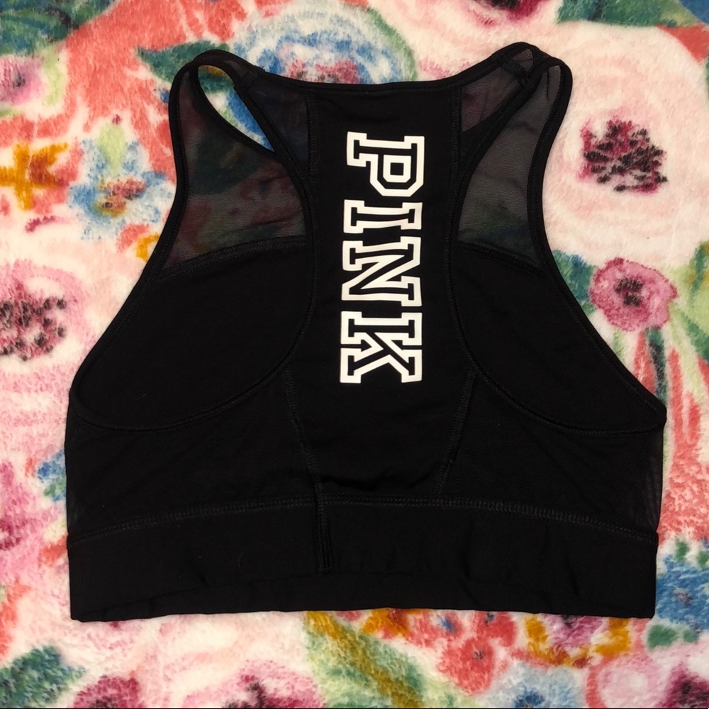PINK mesh top sports bra